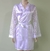 ROBE DE CETIM BRANCO COM MANGAS DE RENDA FABRICAÇÃO PRÓPRIA @REBECANOIVASREC