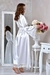 ROBE DE CETIM LONGO MANGAS COMPRIDAS COM RENDA FABRICAÇÃO PRÓPRIA @REBECANOIVASREC - comprar online
