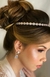 Conjunto Tiara + Brincos Cravejados de Zircônias & Banhado á Prata Katharine