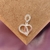 Berloque Coração Entrelaçado Cravejado - comprar online