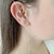 Imagem do Brinco Ear Pin Transversal Em Prata 925
