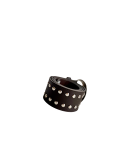 Cinto doble tacha - Chocolate (ER2487) - comprar online