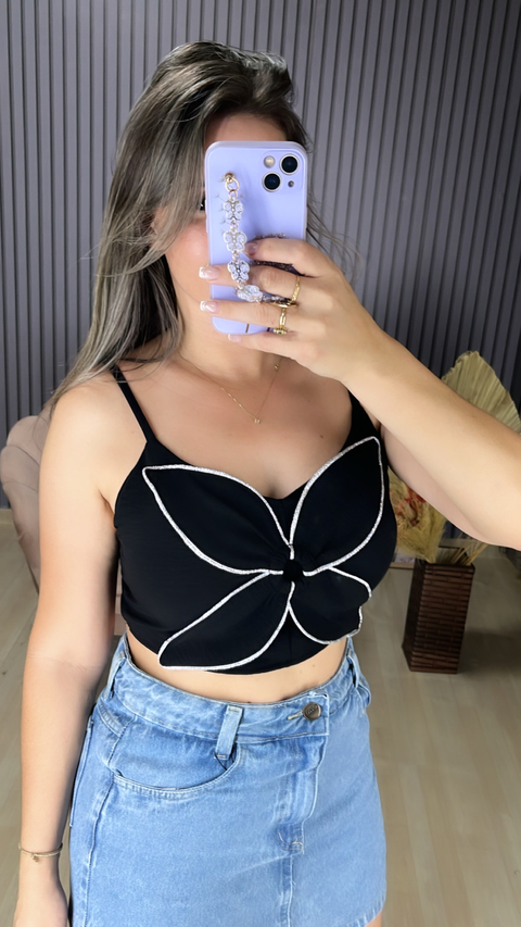 Cropped Duna flor