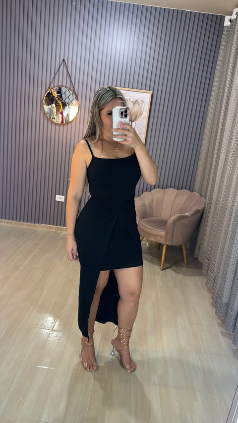 Vestido canelado viviane