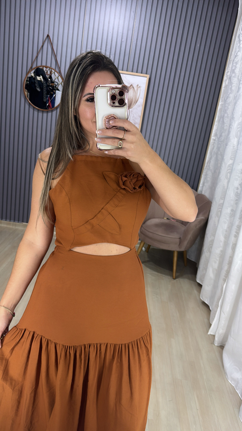 Vestido Elisa midi - comprar online