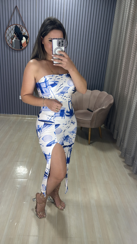 Vestido tomara que cai Alice