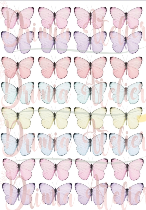 Borboletas oara recote candy 3 cm tafeta .