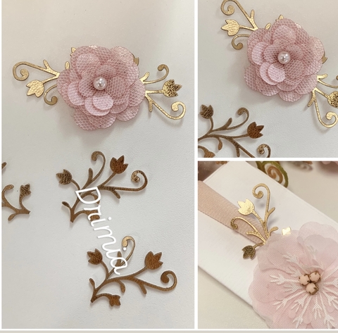 Folhagem broto flor courino - comprar online