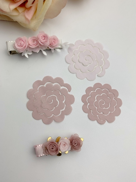 Flor espiral em voil - comprar online