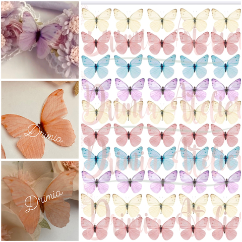 Borboletas de recorte 3cm - Modelo 9
