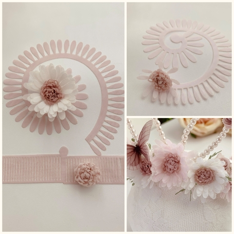 Flor espiral margarida e miolo