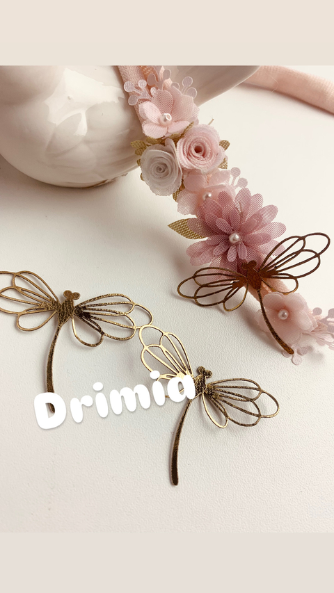 Aplique de libélula courino modelo 4