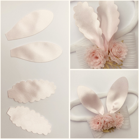 Orelha coelho corte duplo