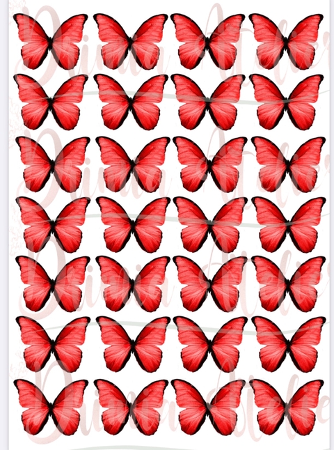 Borboletas de recorte 3cm natal