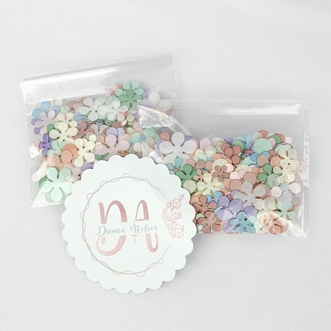 Aplique mini flores - Cores Sortidas