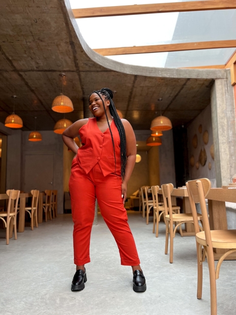 CALÇA AURORA LINHO FERRUGEM