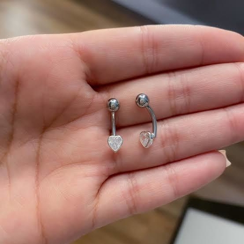 Piercing ponto de luz coração