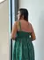 Vestido Longo Estampado Estilo Indiano com Decote V- Caramelo - loja online
