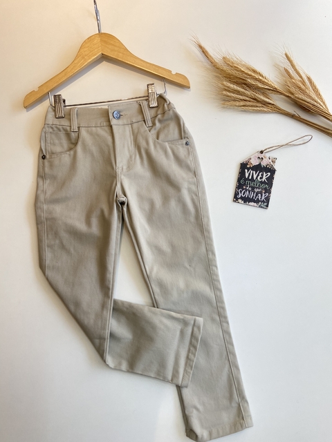 Calça sarja creme