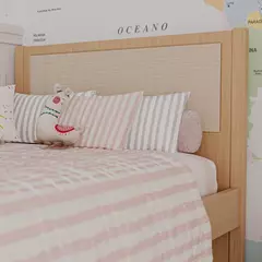 Cama Infantil Solteiro com Detalhe em Palha Linha Indy - comprar online