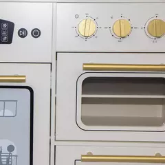 Cozinha Funcional e Acessórios com Detalhes em Branco e Dourado - loja online