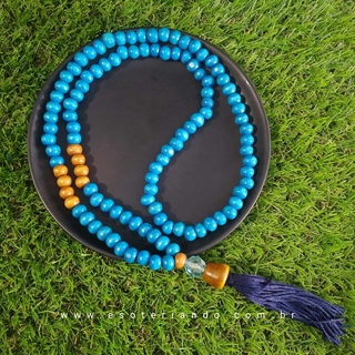 Japamala artesanal Azul - Paz e inspiração