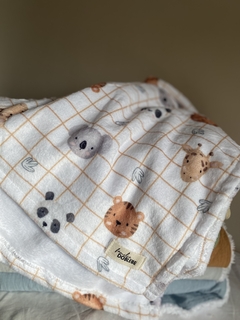 MANTA POLAR SOFT ESTAMPADA Carita de animales - comprar online