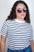Óculos de Sol Feminino Ponte Dupla Metal Dourado - loja online