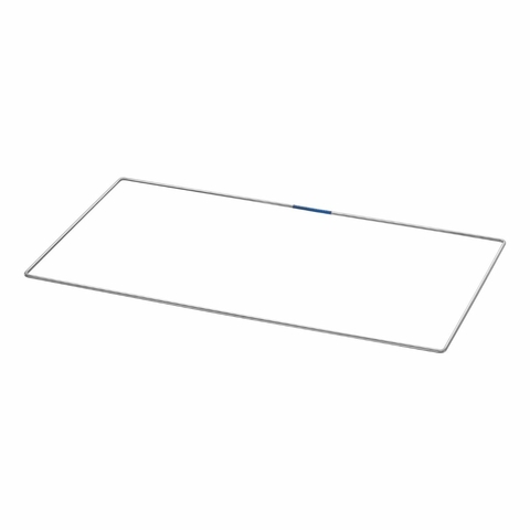 ESTRUTURA/MOLDURA EM AÇO INOXIDÁVEL 220X380MM PARA TESTE DE FOLHA DE ALUMÍNIO PARA VERIFICAÇÃO DOS BANHOS ULTRASSÔNICOS, MARCA BANDELIN