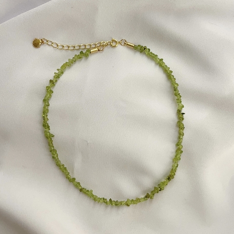 Choker Cascalho Peridoto