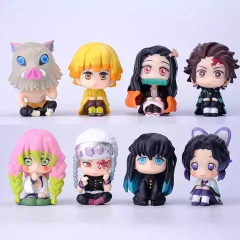 Demon Slayer Chibi sentados sin base (Figuras) - comprar online