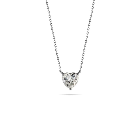 Colar Solitário Heart 3.0 ct. Moissanita - comprar online