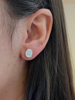 Brinco Oval 2.0 Cts Cada na internet