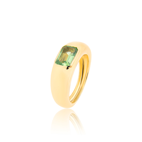 Anel Bombe Safira Peridot