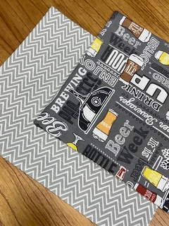 Lugar americano beer / chevron cinza