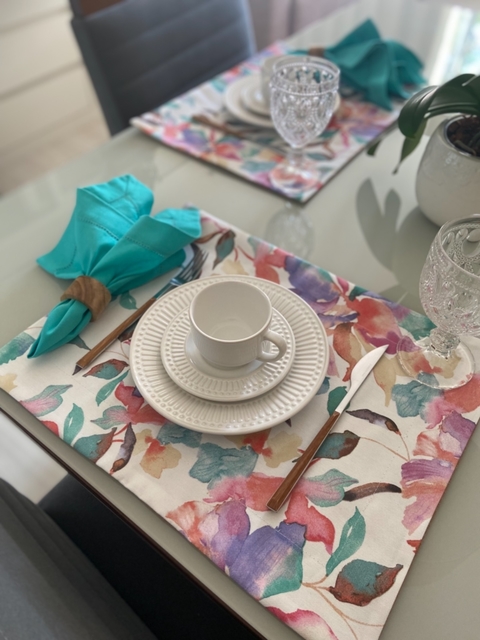 Lugar americano Aquarela/ Bege - comprar online