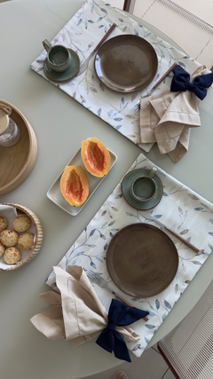 Imagem do Lugar Americano folhagem/ listrado azul marinho