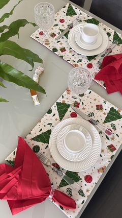 Lugar americano Christmas - Ateliê Mimos de Mesa