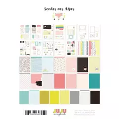 Bloco A4 para Scrapbook - Coleção Sonho nos Alpes - Juju Scrapbook - comprar online