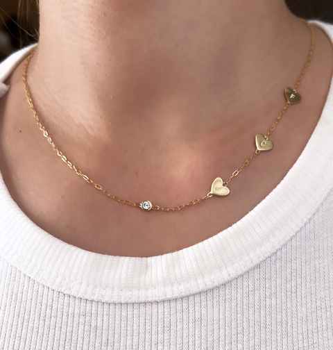ID Hearts Letter & Bling