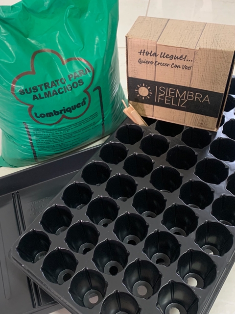 Combo Semillas KIT Siembro con Siembra "Otoño Invierno". (bandejas, sustrato, semillas)