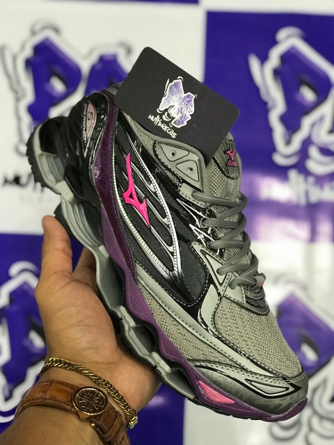 mizuno wave pro 6 cinza/roxo