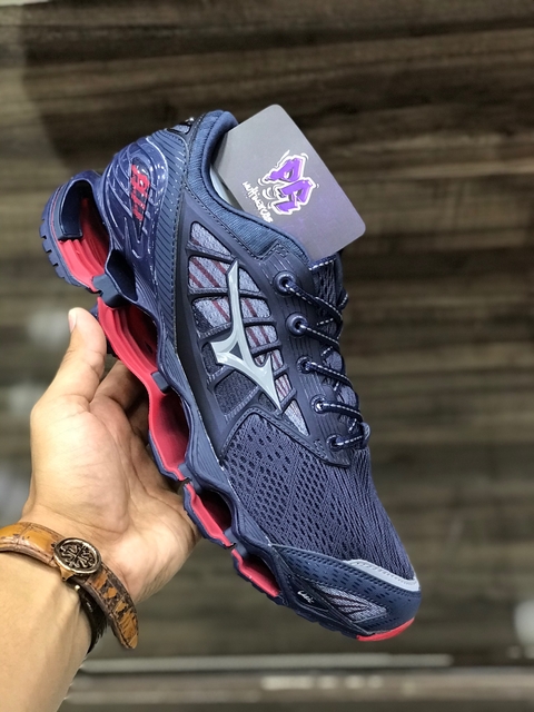mizuno wave pro 9 azul vermelho