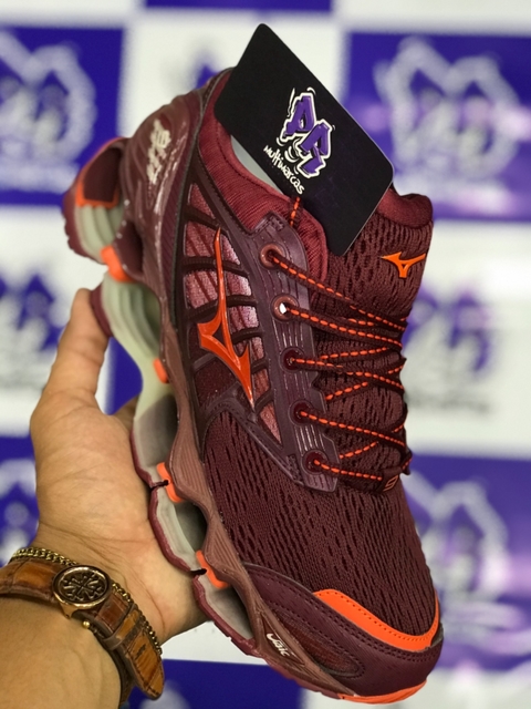 mizuno wave pro 9 vermelho laranja