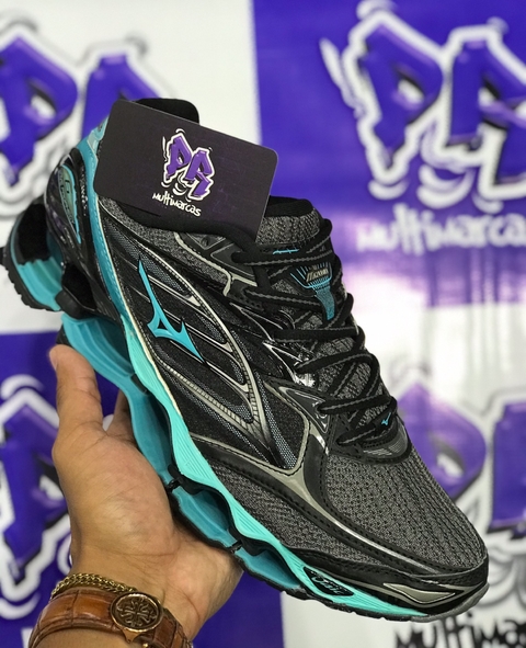 mizuno wave pro 6 preto /azul bb