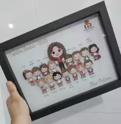 Quadro Professores - De 21 a 25 alunos (Moldura Retangular) na internet