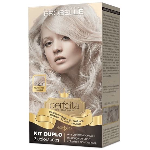 COLORAÇÃO KIT DUPLO PERFEITA 12.1 LOURO CINZA ESPE
