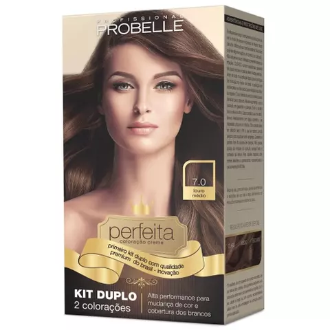 COLORAÇÃO KIT DUPLO PERFEITA 7.0 LOURO MEDIO