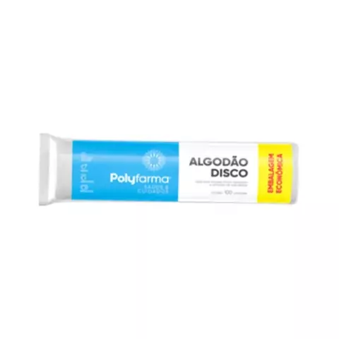 ALGODÃO DISCO 100 UNID POLYFARMA
