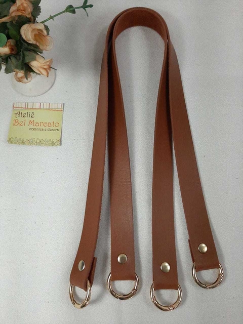 Alça para bolsa com argola articulada 58x2 cm 1 par sint